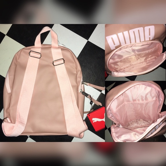 NWT New Puma Mini Backpack Rose Blush Pink - Picture 2 of 4